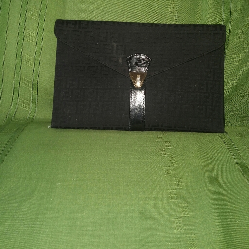 Woman's Vintage Nylon Purse, Black